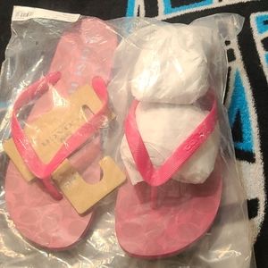 Coach flip flops size 11